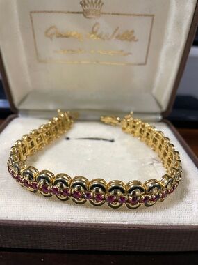 Joan Rivers Bracelet with Pink Stones